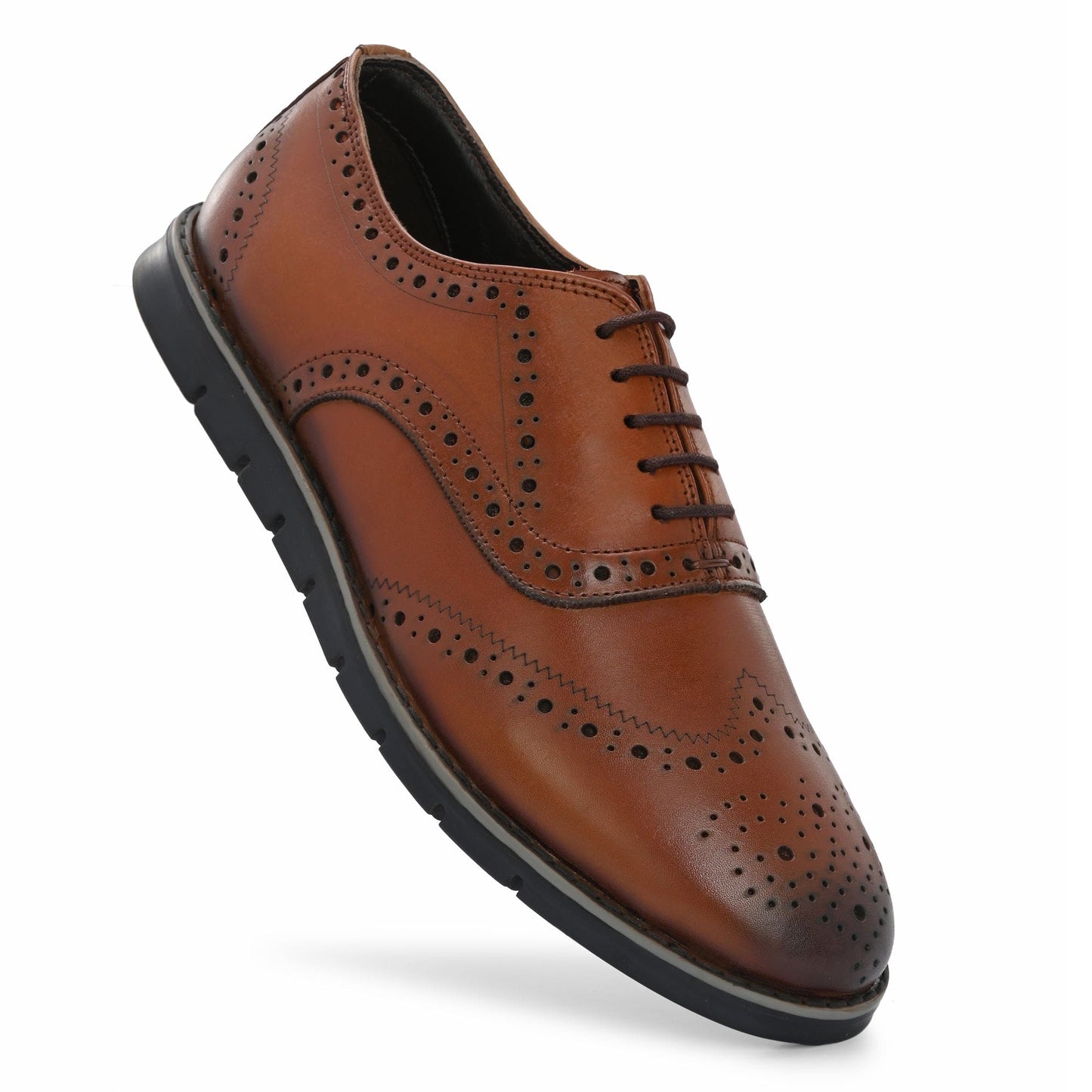 Legwork Informal Brogue Original Tan Italian Leather Shoes