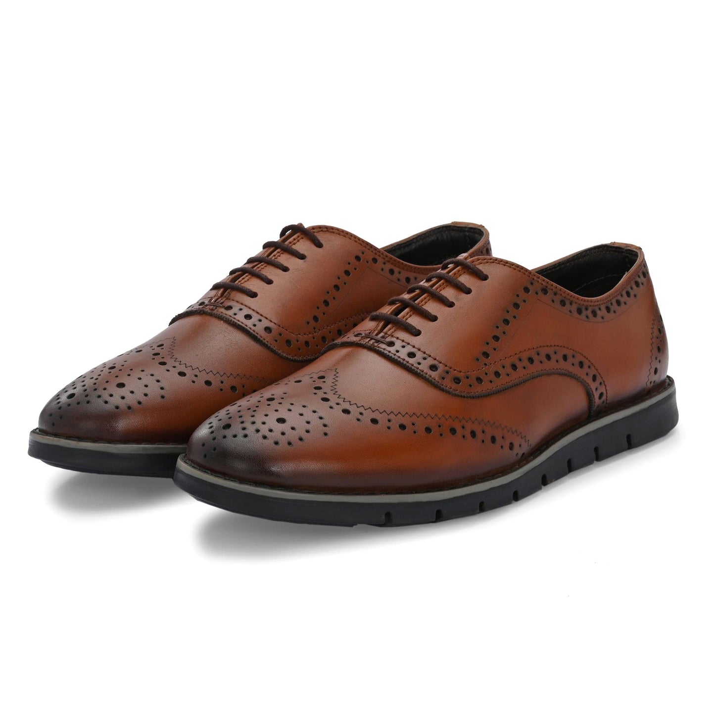 Legwork Informal Brogue Original Tan Italian Leather Shoes