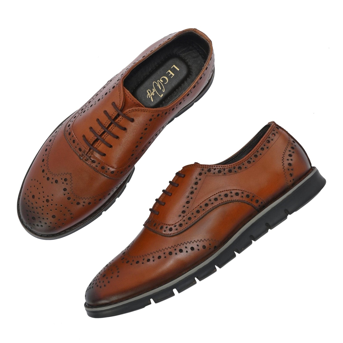 Legwork Informal Brogue Original Tan Italian Leather Shoes