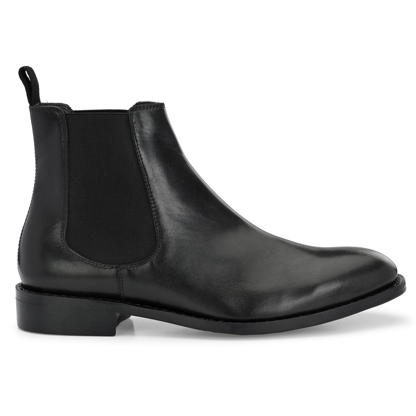 Chelsea Boot Black Antique Italian Leather - Goodyear Welted