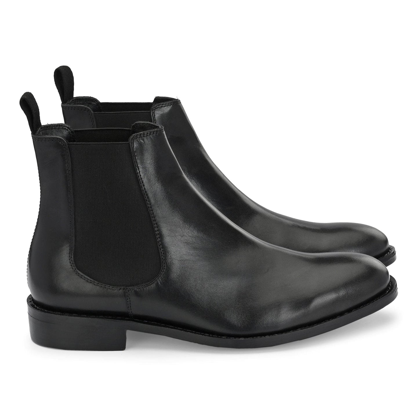 Chelsea Boot Black Antique Italian Leather - Goodyear Welted