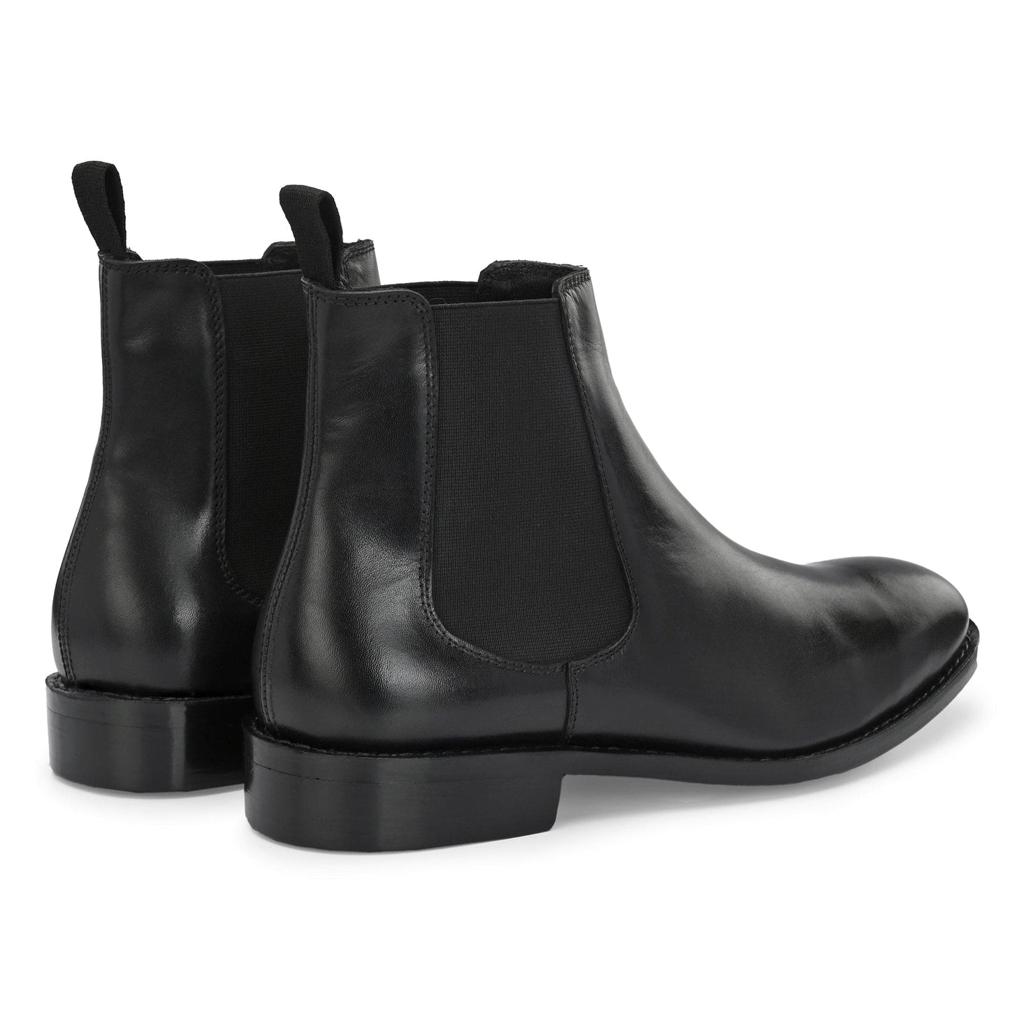 Chelsea Boot Black Antique Italian Leather - Goodyear Welted