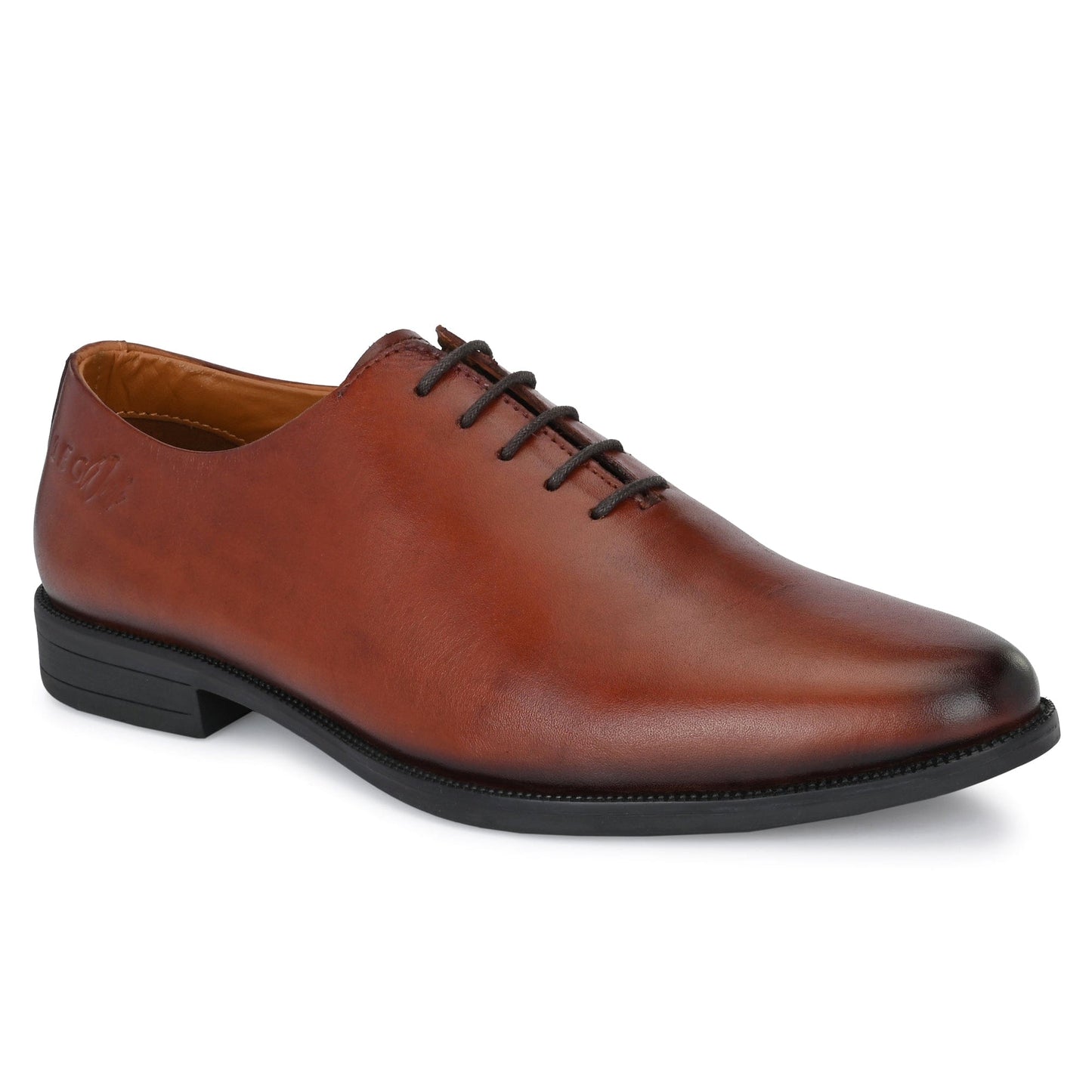 LEGWORK WHOLECUT BRITISH TAN CALF ITALIAN LEATHER DRESS SHOE