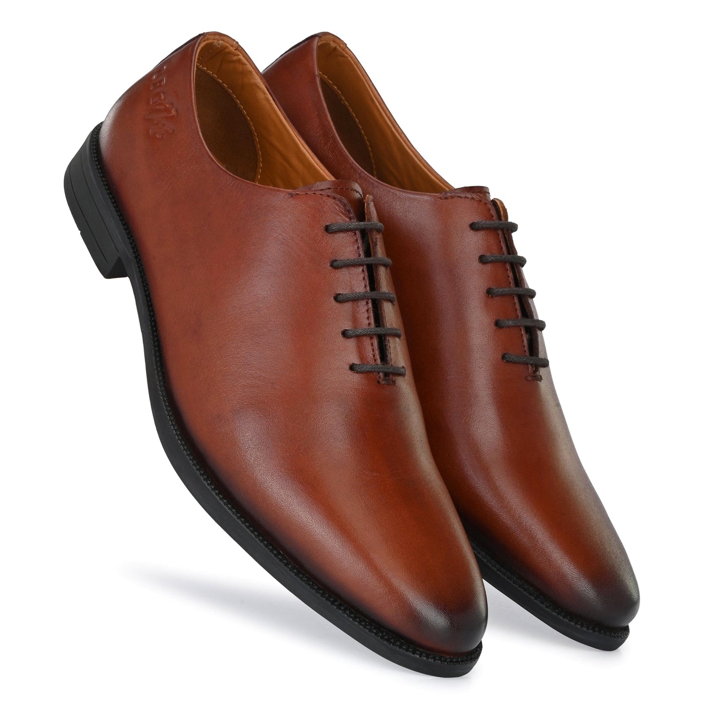 LEGWORK WHOLECUT BRITISH TAN CALF ITALIAN LEATHER DRESS SHOE