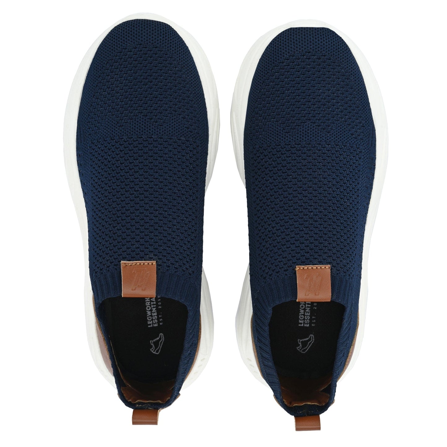 Legwork Ultra Navy Blue Comfortable ProKnit Sneakers Shoes made with 100% Recycled Plastic Bottles