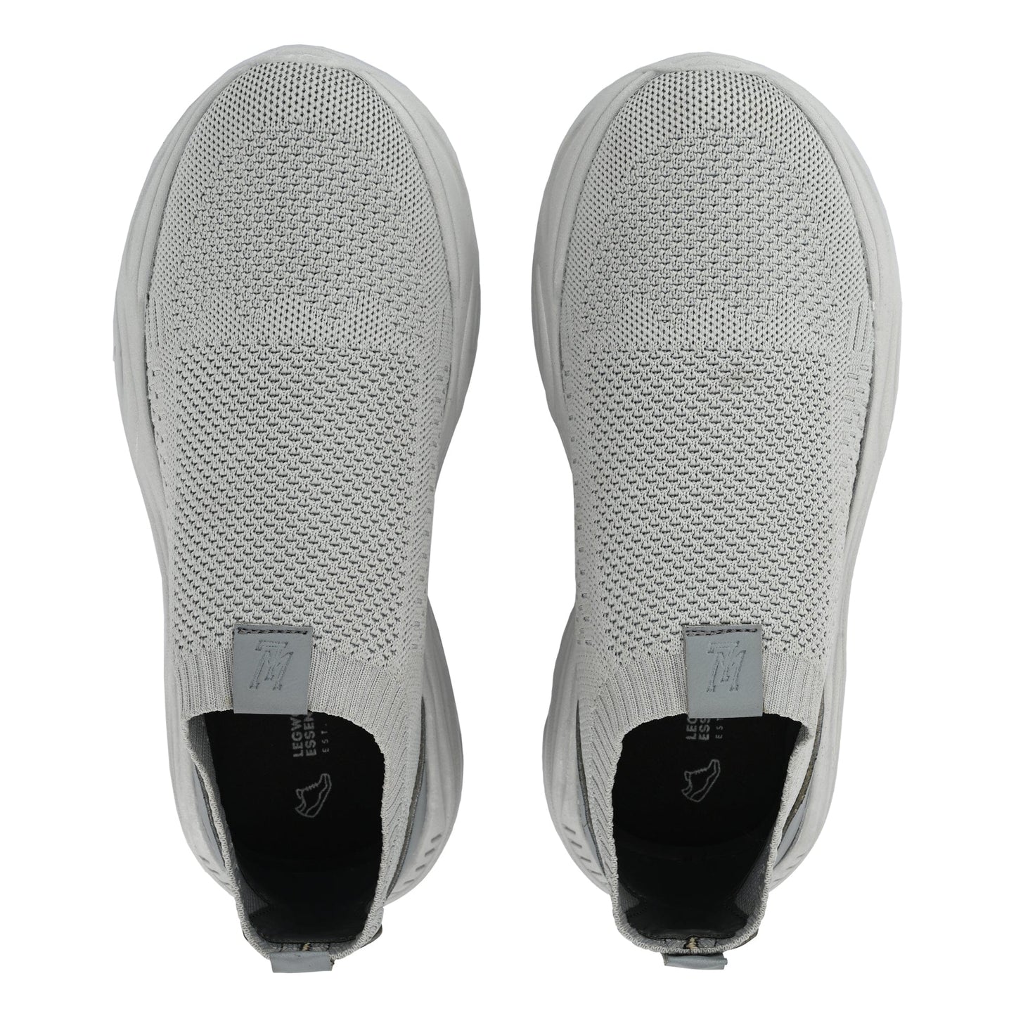 Legwork Ultra Triple Grey Comfortable ProKnit Sneakers Shoes made with 100% Recycled Plastic Bottles