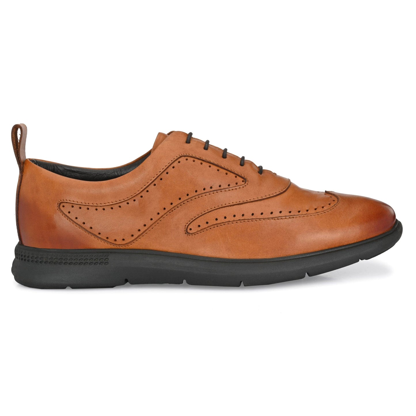 Legwork Shoes Classico Wingtip Oxford British Tan Full Grain Leather Sneaker