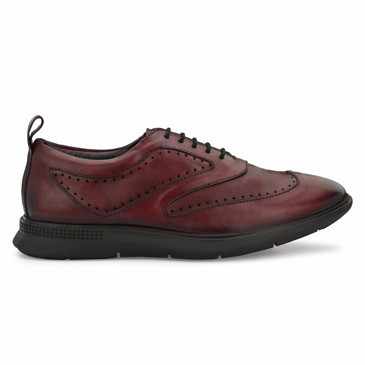 Legwork Classico Wingtip Oxford Black Full Grain Leather Sneaker