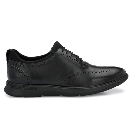 Legwork Brogue 2.0 Black Italian Leather Shoes