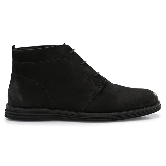 Legwork Retro Black Italian Nubuck Leather Boot