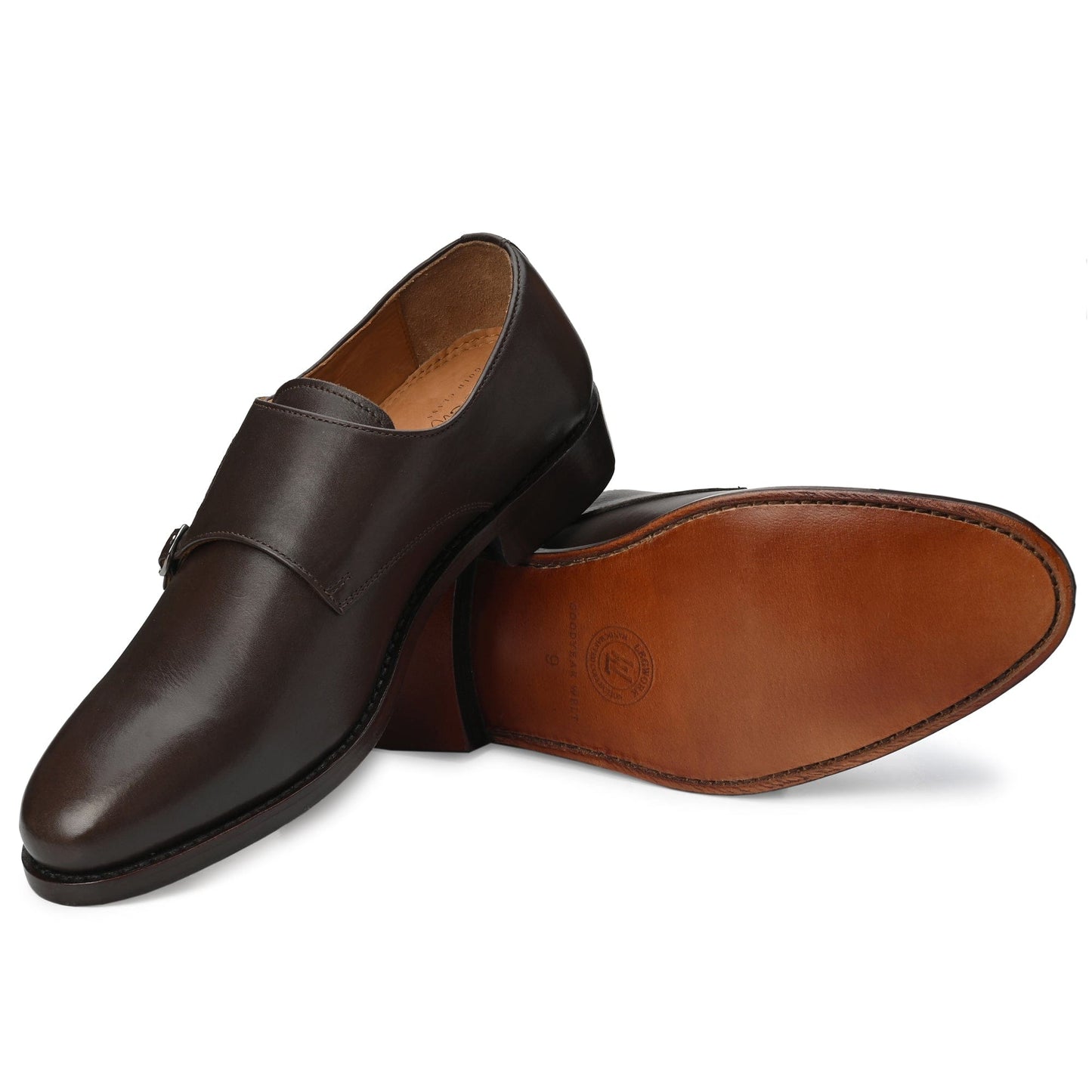 MONKSTRAP KURT ANTIQUE ITALIAN LEATHER DRESS SHOE GOODYEAR WELTED